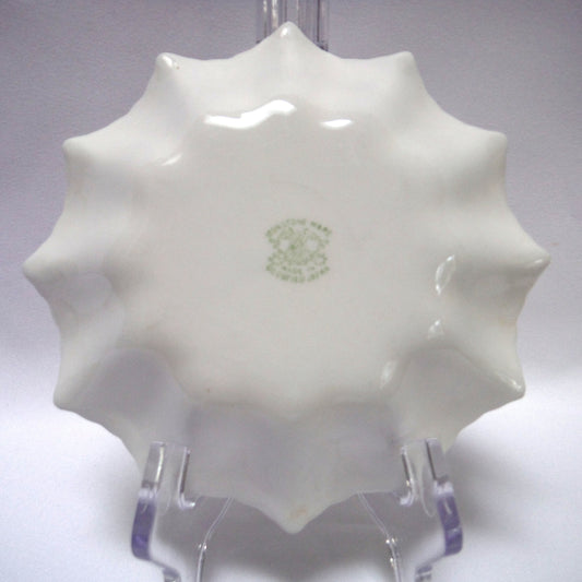 Antique Coastal Fishing Farm Scene JOHNSTONE WARE TRINKET DISH, from Occupied Japan