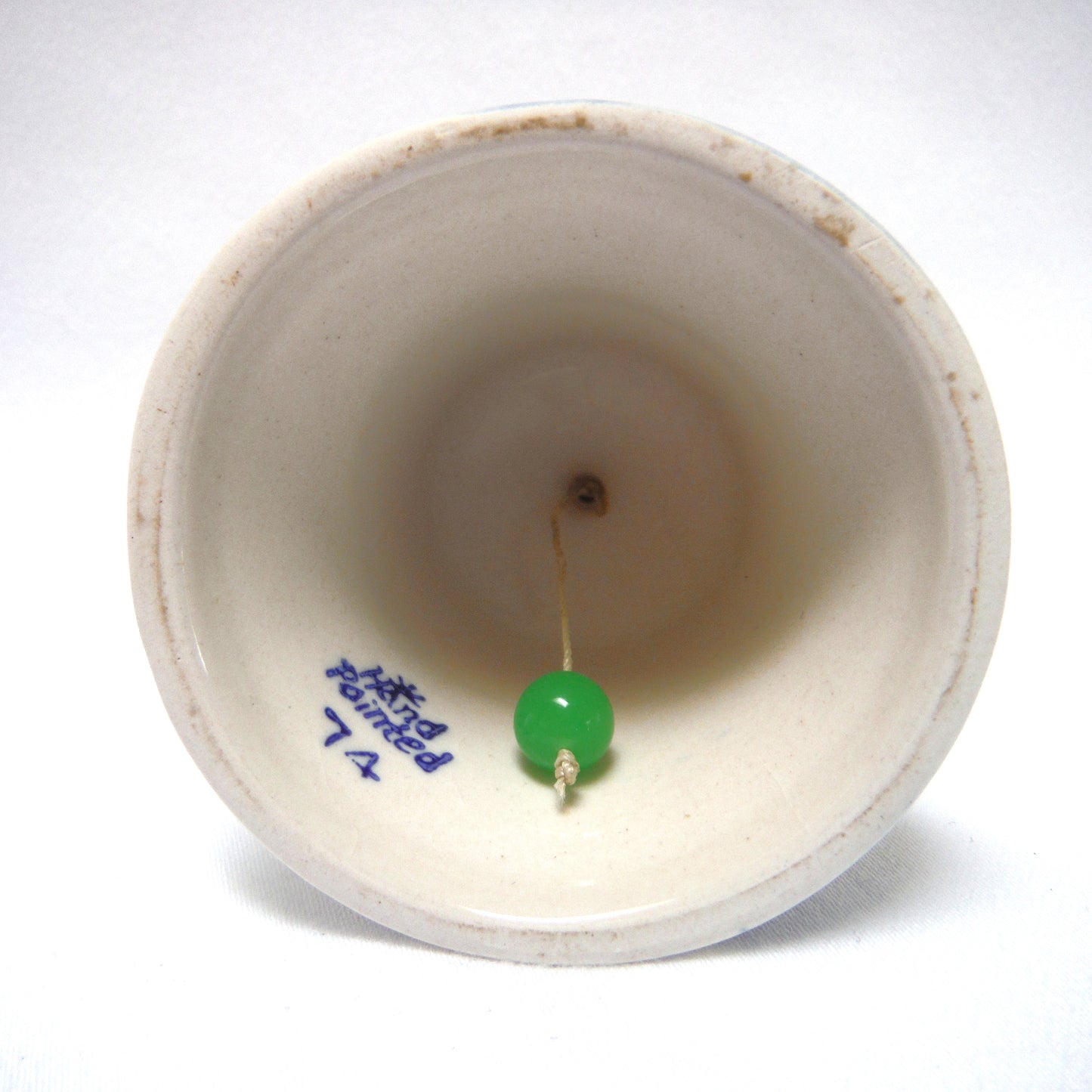 Vintage Hand Painted Delft Blue Miniature HANDBELL #74