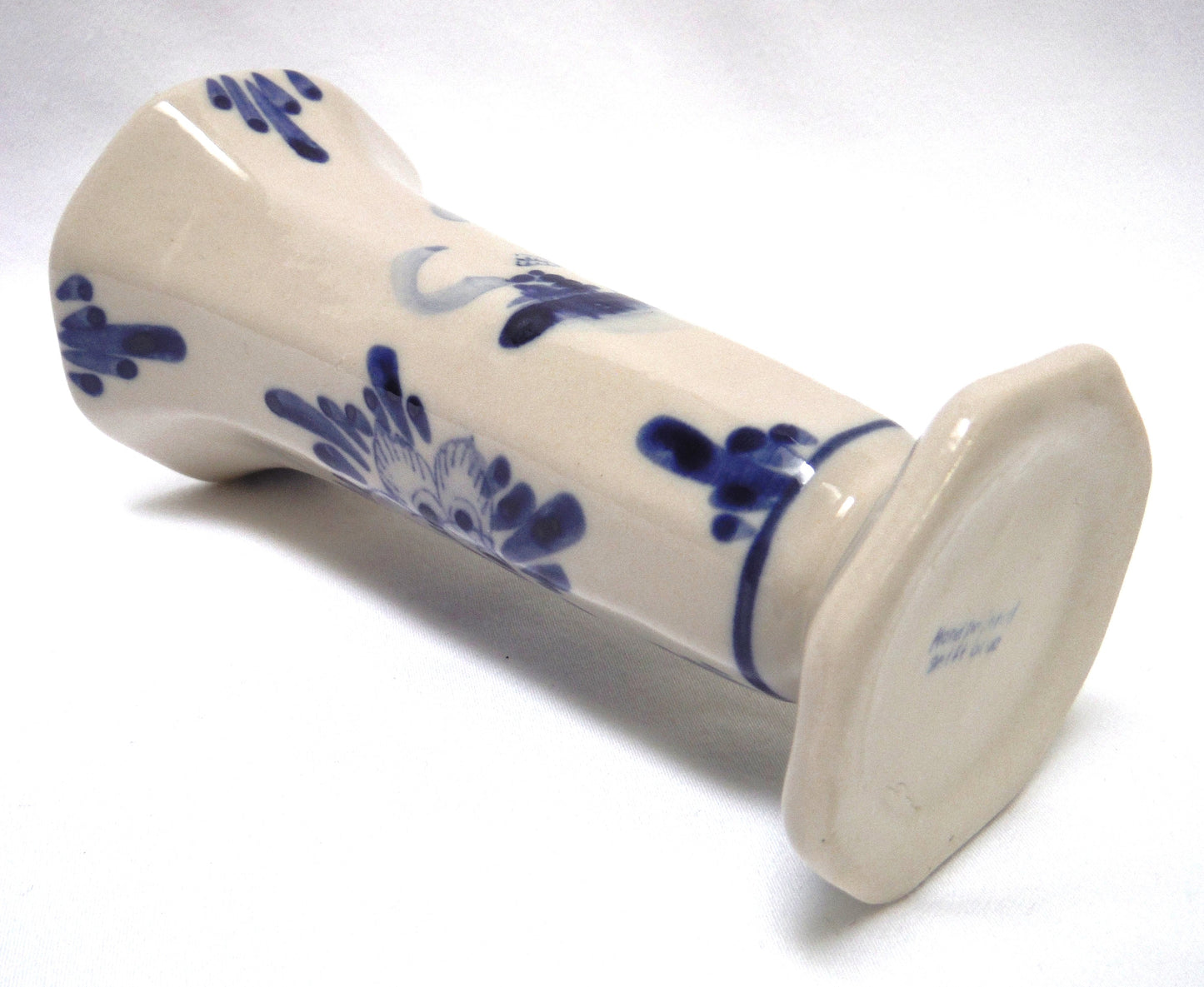 Vintage Hand Painted Delft Blue MEDIUM SIZED FLOWER VASE