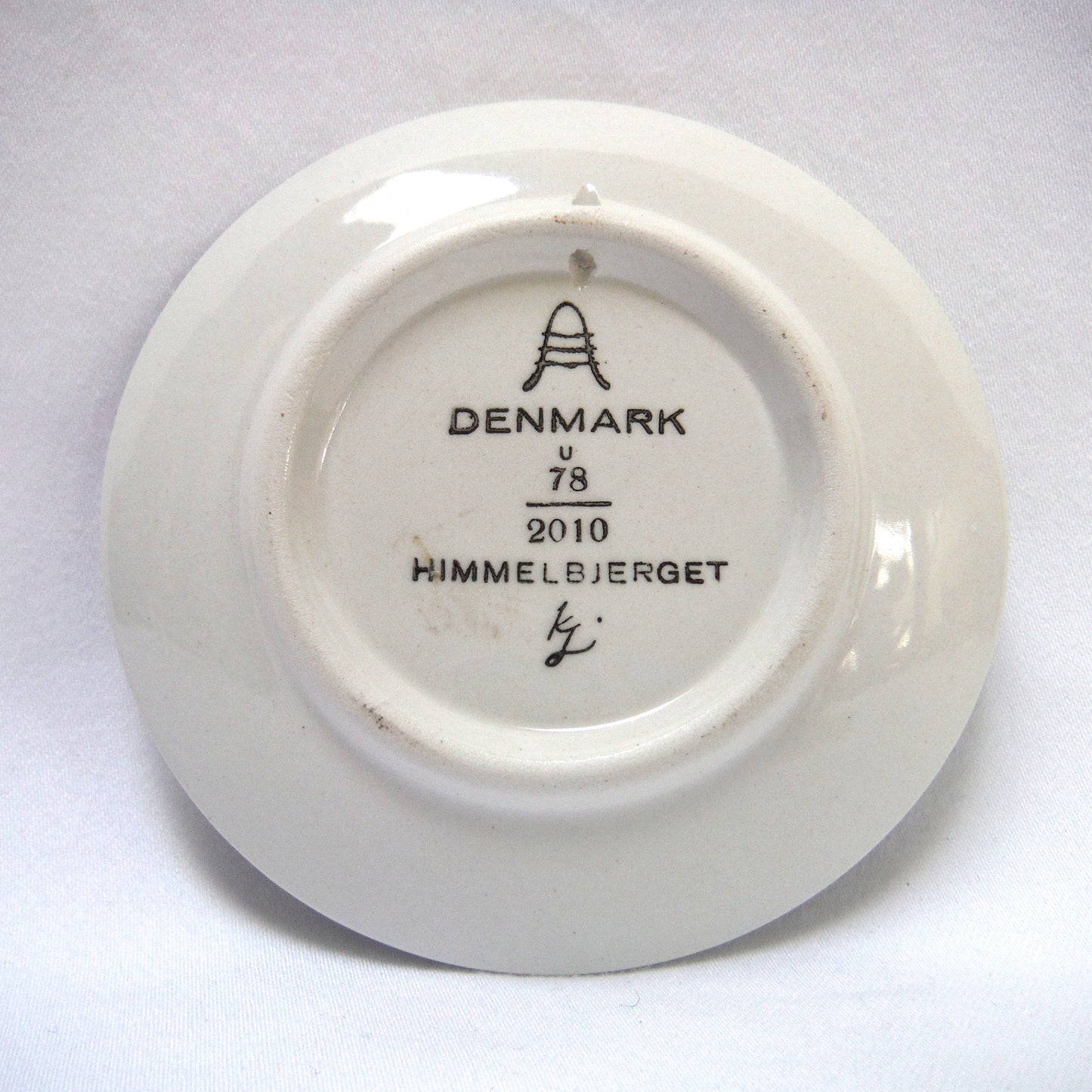MINI BLUE LANDSCAPE PLATE From Denmark: 'Himmelbjerget'