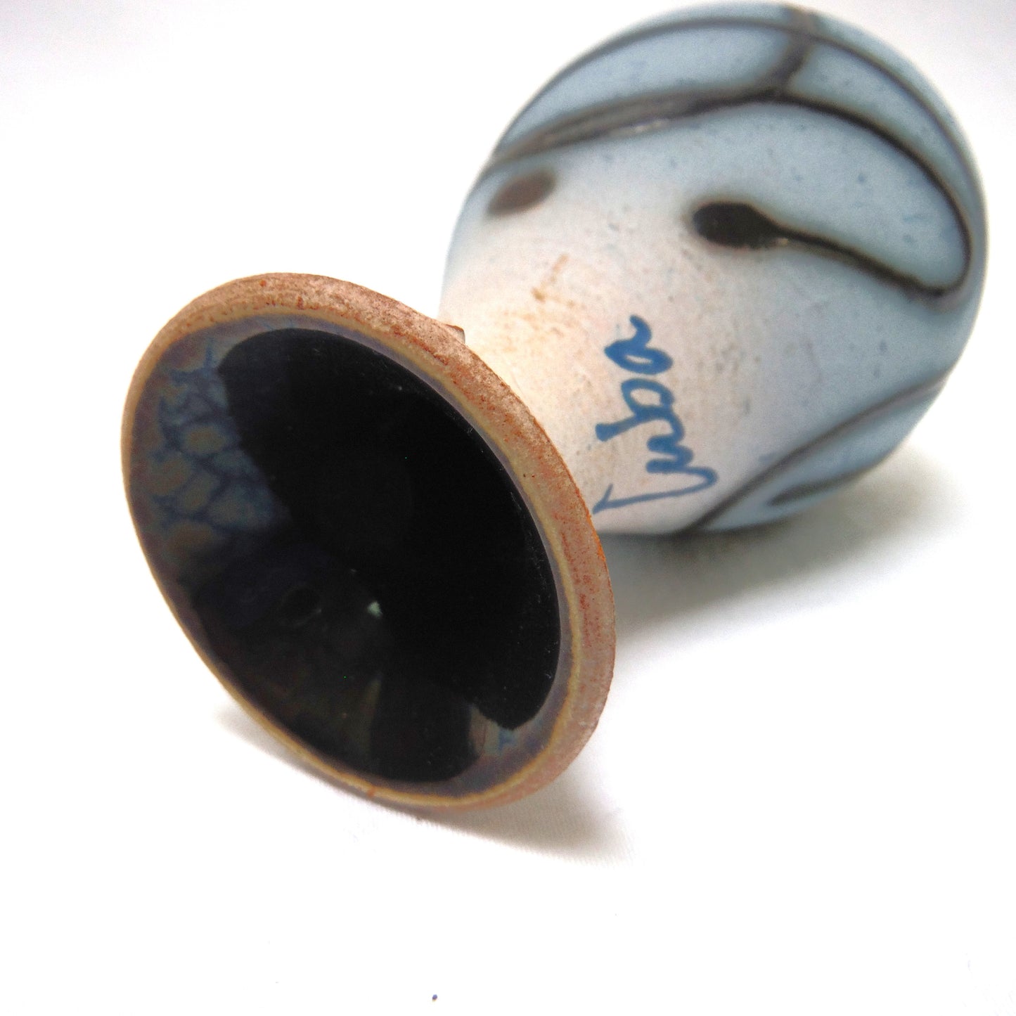 Miniature Ceramic Hand Painted Souvenir Vase from CUBA