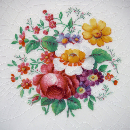 Antique Large Decorative 10.5 Inch Plate by The Johnson Brothers of England: "PAPEEK"