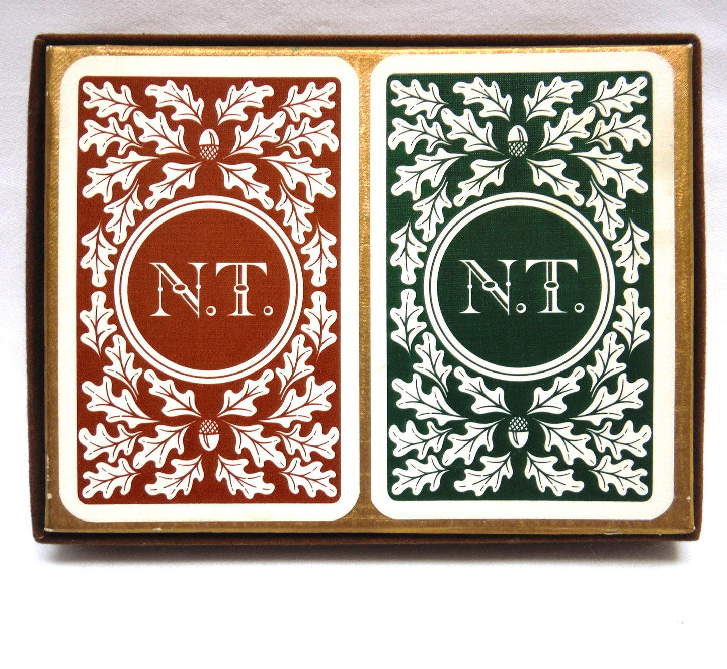 TWO COMPLETE DECKS OF VINTAGE PLAYING CARDS: In Original Packaging From The National Trust of Britain