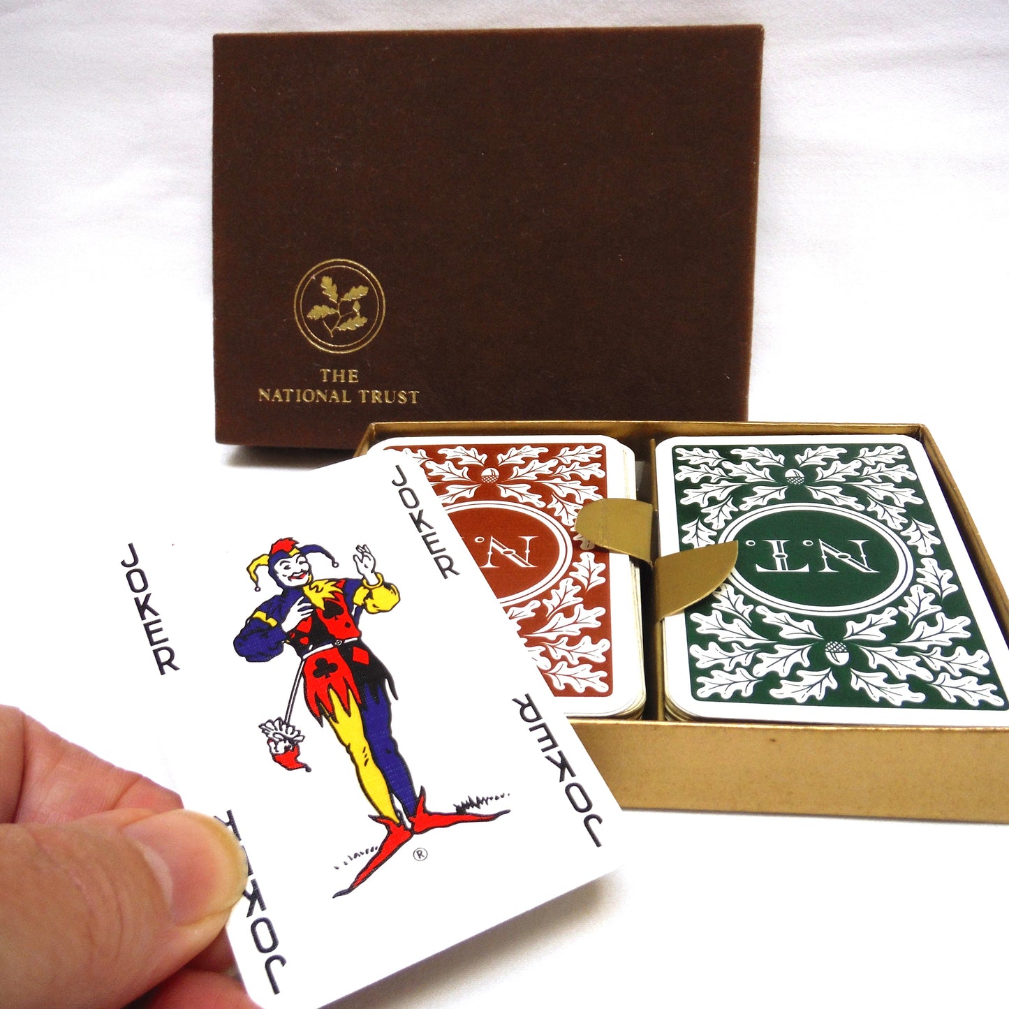 TWO COMPLETE DECKS OF VINTAGE PLAYING CARDS: In Original Packaging From The National Trust of Britain