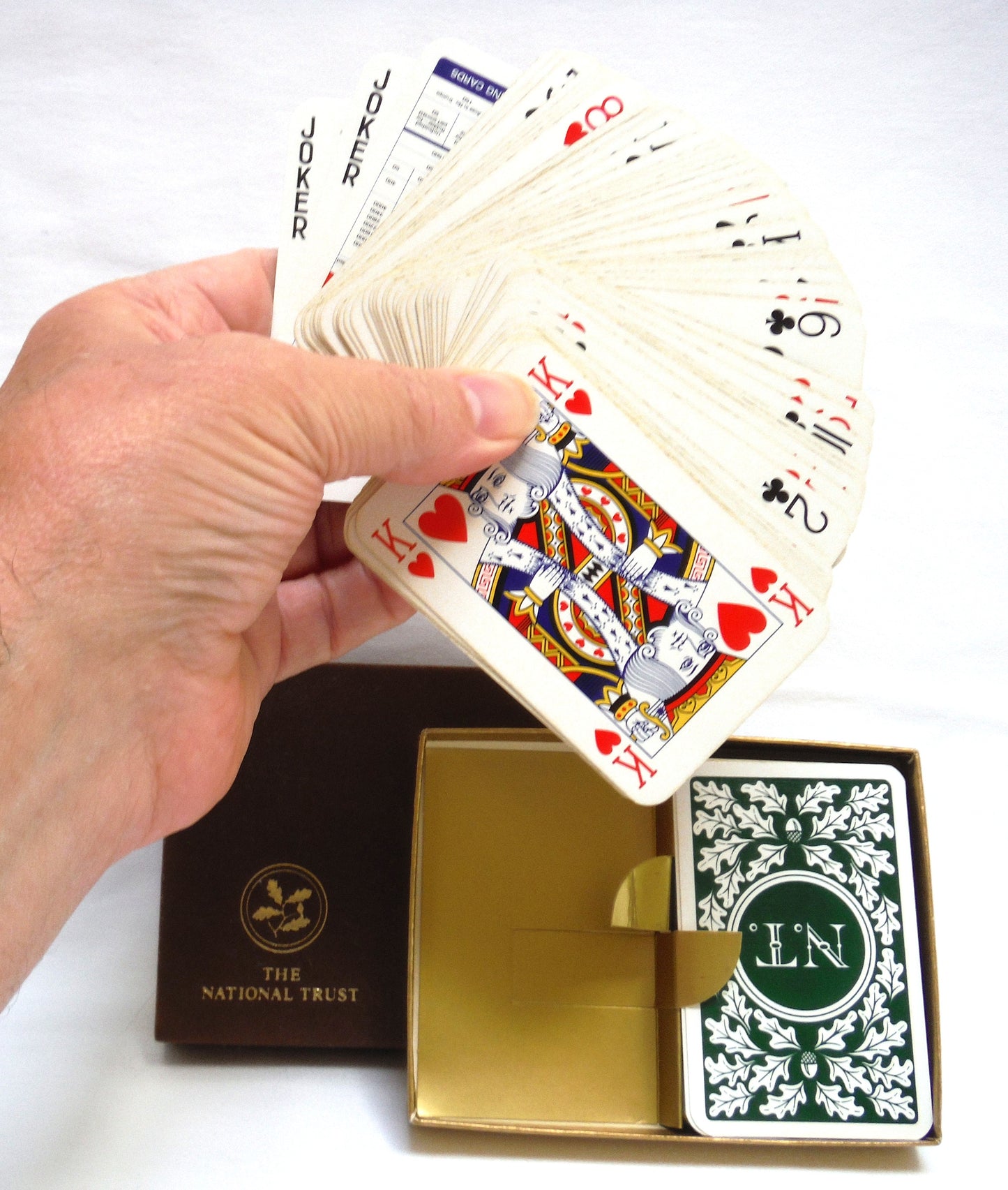 TWO COMPLETE DECKS OF VINTAGE PLAYING CARDS: In Original Packaging From The National Trust of Britain