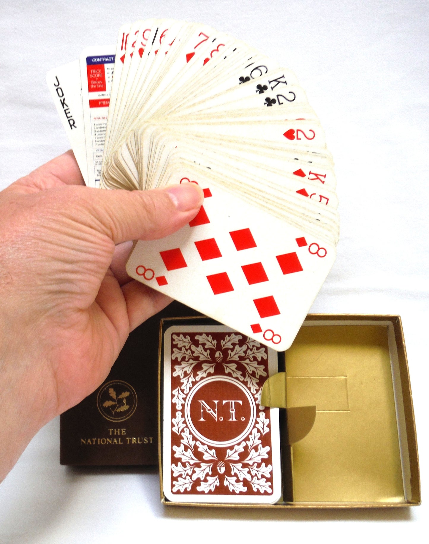 TWO COMPLETE DECKS OF VINTAGE PLAYING CARDS: In Original Packaging From The National Trust of Britain