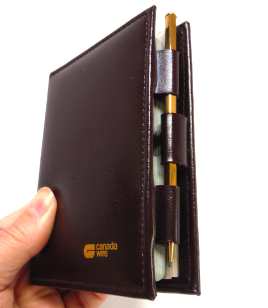 TWO COMPLETE DECKS OF VINTAGE PLAYING CARDS: In Original Vinyl Pouch with Mechanical Pencil, Presented by CANADA WIRE