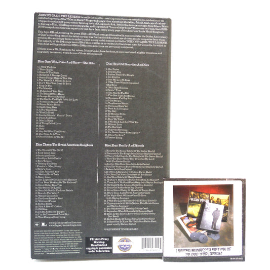 CASH THE LEGEND: The 4-CD Book-Bound Set Covering 1955-2002, and The Legend Booklet by Patrick Carr, 2005