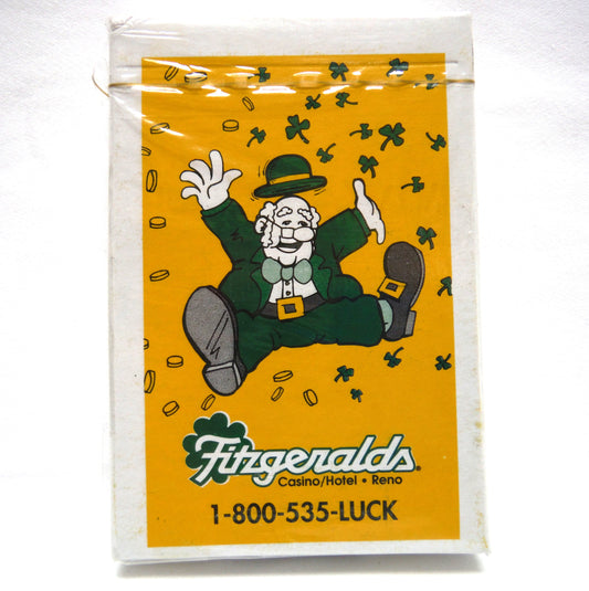 PLAYING CARDS BY FITZGERALDS CASINO HOTEL RENO NEVADA USA: Brand New - Old Stock Factory Wrapped!