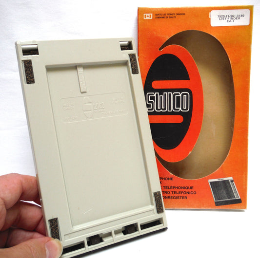 1970'S SWICO TEL-IND TELEPHONE LIST FINDER INDEX, by SWICO Swedish Industrial Corp of Montreal Quebec Canada BRAND-NEW-STILL-IN-BOX!