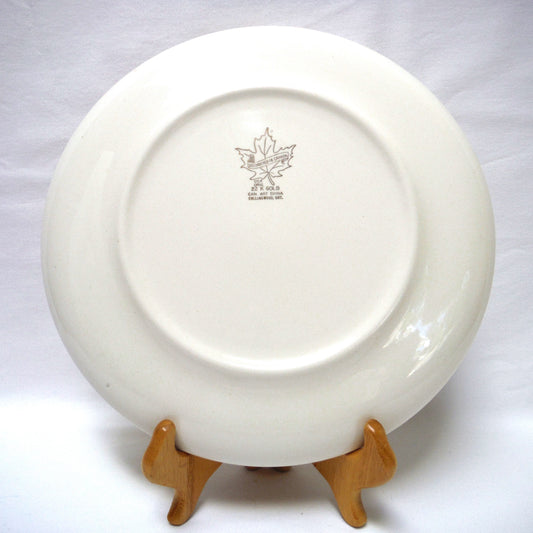 Vintage Collector Plate by Can Art China of Collingwood: COURTENAY, LARGEST LOG CABIN IN THE WORLD!