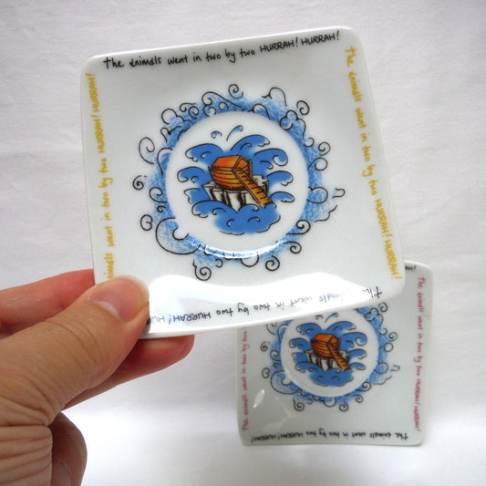 Pair of Contemporary SQUARE TRINKET TRAYS, Designed by PAUL CARDEW of NOAH'S ARK