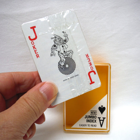 PLAYING CARDS: Vintage Hawaii Hula Dancer, Jumbo Index Size, in Original Plastic Box, Brand New Still Factory Wrapped