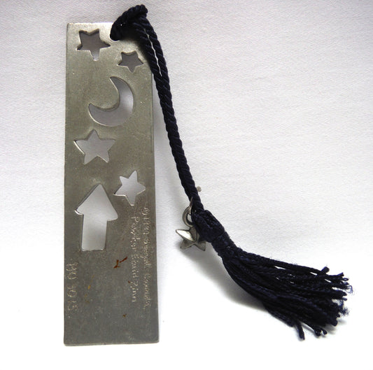 1997 SEAGULL CANADA PEWTER BOOKMARKER, with Original Rope and Pewter Star Charm