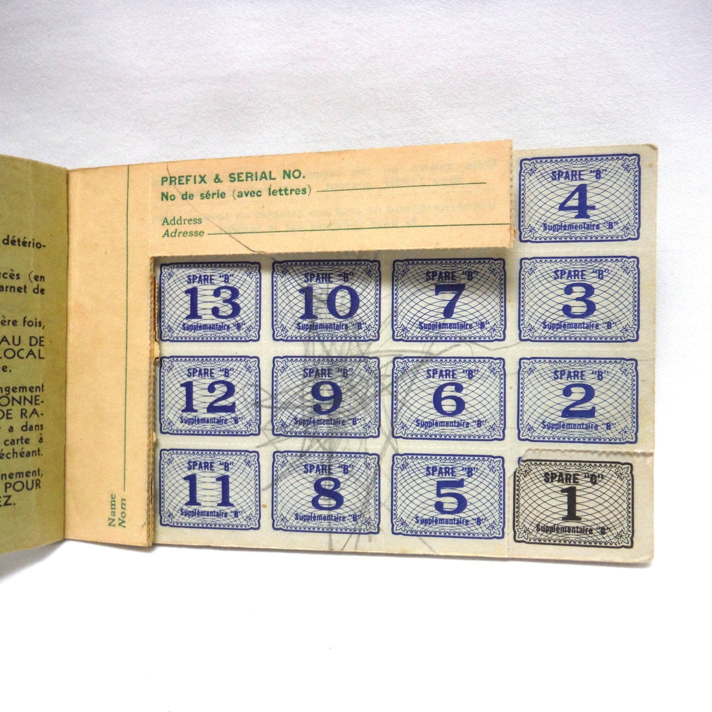 CANADIAN GOVERNMENT WAR RATION BOOK #2 - CARNET DE RATIONNEMENT No.2, Still Full of Stamps from Winnipeg, Manitoba, Canada