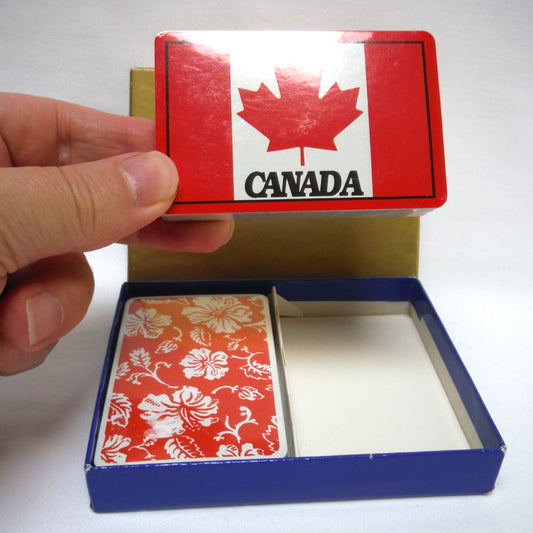 VINTAGE PLAYING CARDS: 2-Pack Brand New Playing Cards Gift Set: Features CANADA and PAISLEY Covers