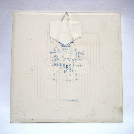 Vintage Delft Blue Square Small Wall Tile: Entitled APRIL - GRASMAAND, Made in Holland