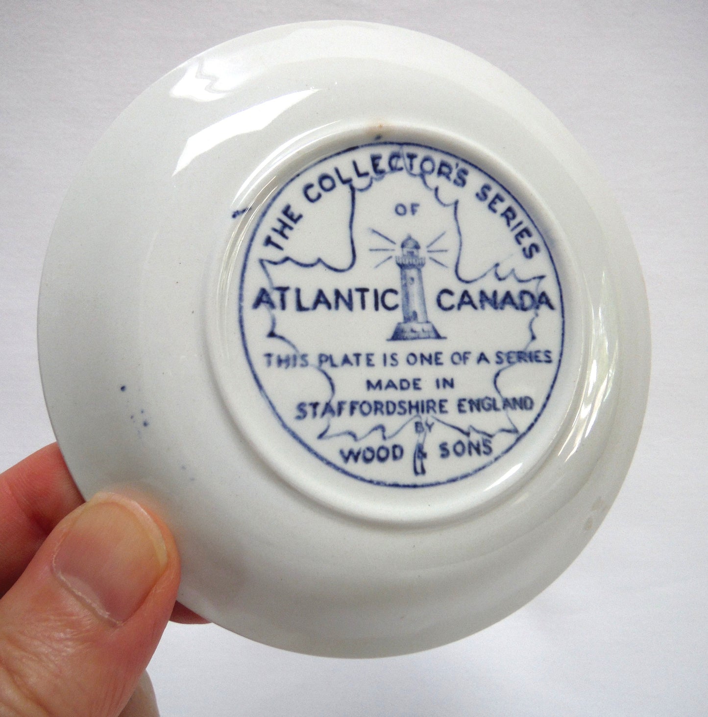 PEGGY'S COVE, NOVA SCOTIA: Vintage Miniature Trinket Dish in the Atlantic Canada Collector's Series by Wood & Sons of England
