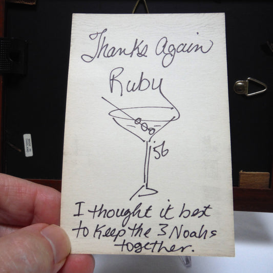 1956 Mid-Century B&W Sepia-Toned Wood Framed Photograph: 'FOUR ORCA KILLER WHALES'