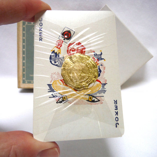 ANTIQUE DECK OF CARDS by Thomas de la Rue Company in Original Double Slipcase: P&O British Freight and Cruise Line!