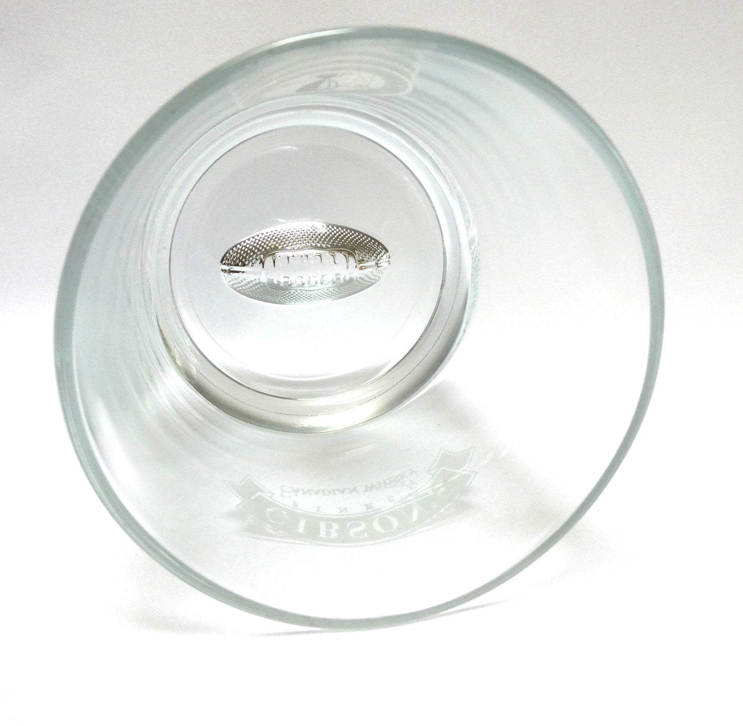 GIBSON'S FINEST CANADIAN WHISKY GLASS TUMBLER: Featuring the CFL Coupe Grey Cup 101 Logo