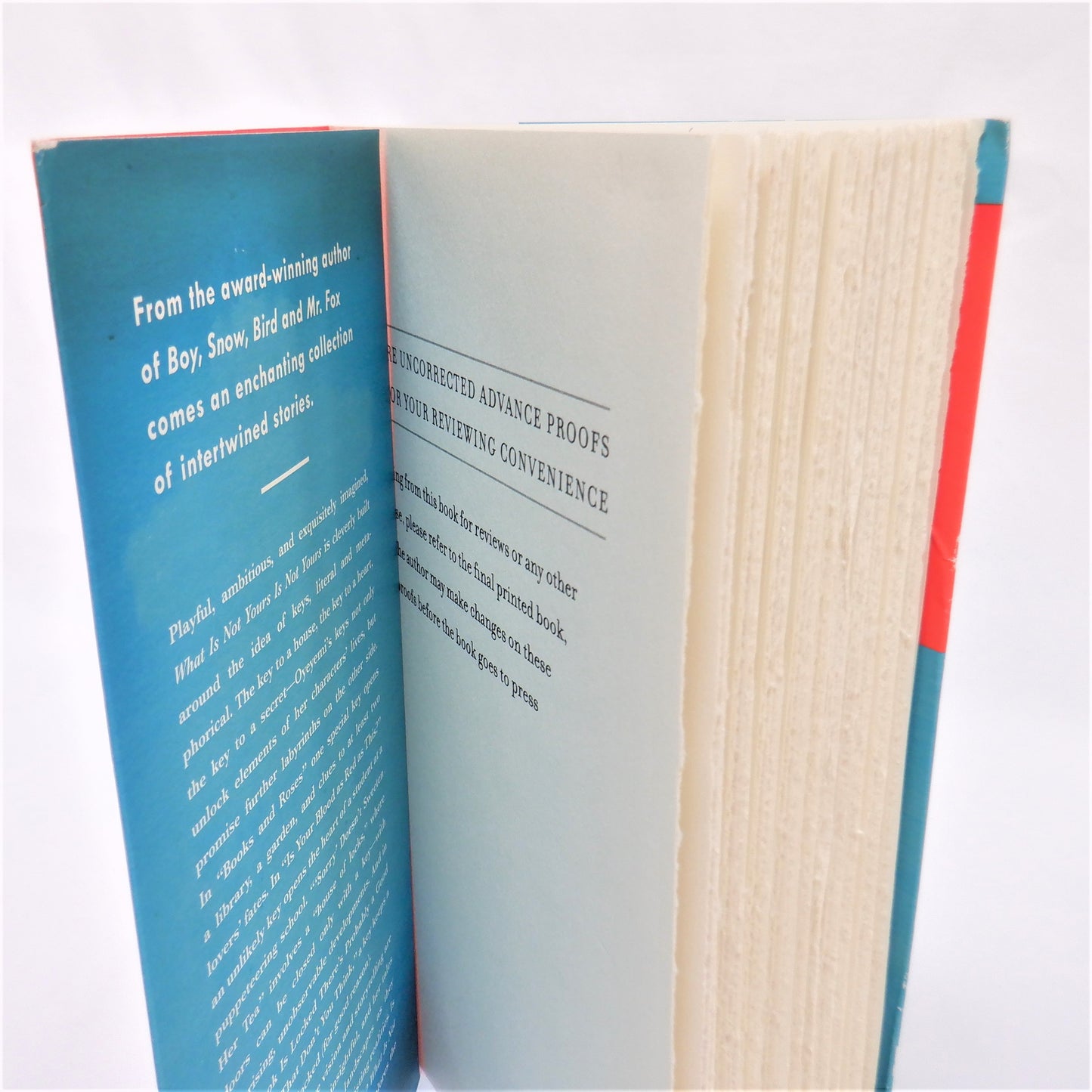WHAT IS NOT YOURS IS NOT YOURS, Stories by Helen Oyeyemi (2016-RARE Uncorrected Proof Edition)