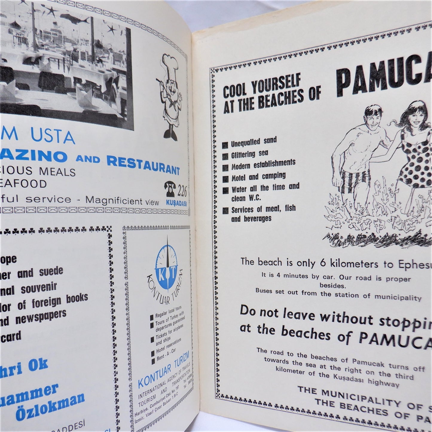 PHOTO TOURS OF EPHESUS, Turkey's Central Aegean Region, Guide Book with Pictures in Color, 1950's