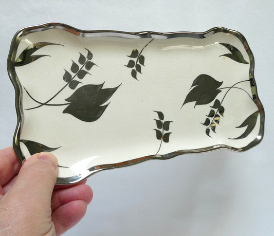 Sandland Silver Lusterware SMALL SERVING TRAY, by Sandland Ware of England