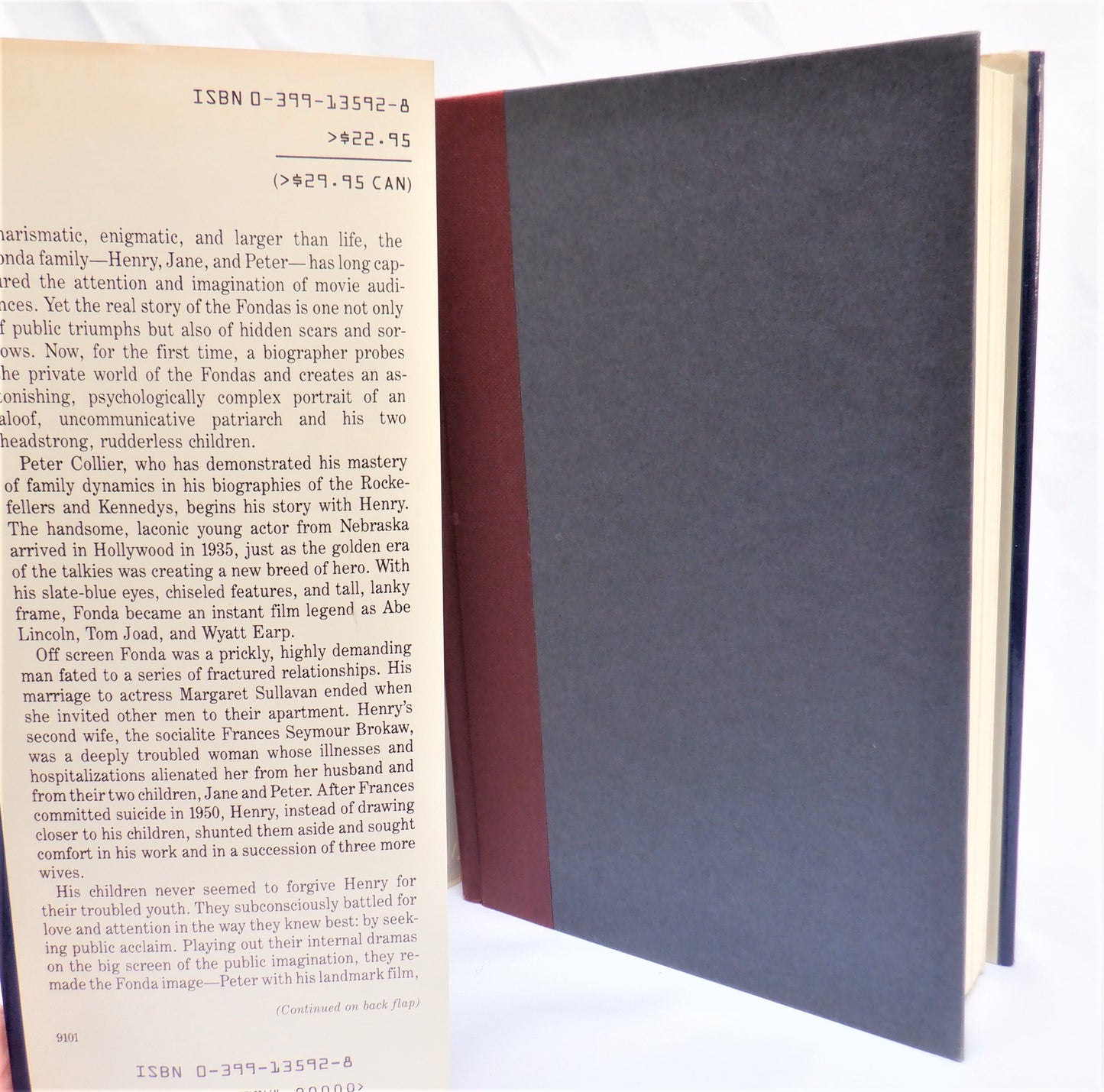 THE FONDAS, A HOLLYWOOD DYNASTY, by Peter Collier (1991 1st Ed.)