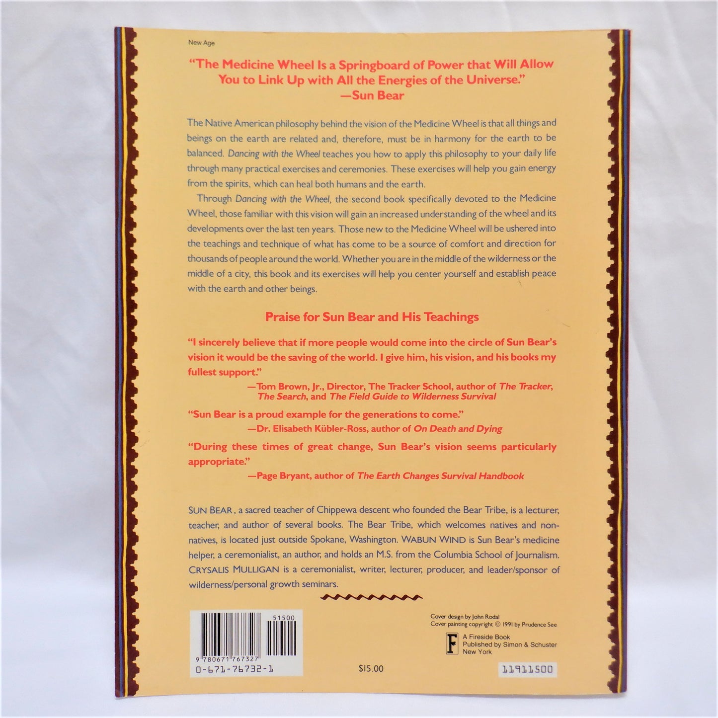 DANCING WITH THE WHEEL, The Medicine Wheel Workbook, by Sun Bear, Wabun Wind, and Crysalis Mulligan, 1992