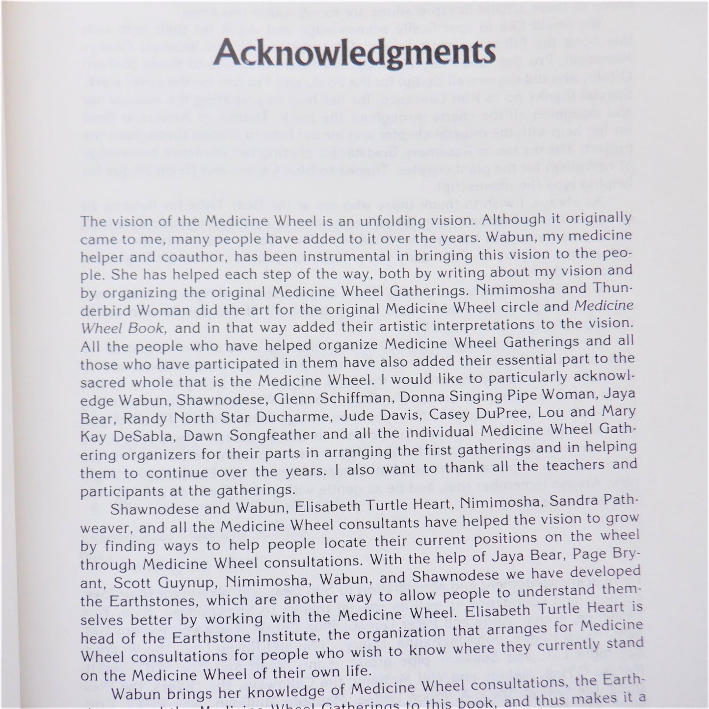 DANCING WITH THE WHEEL, The Medicine Wheel Workbook, by Sun Bear, Wabun Wind, and Crysalis Mulligan, 1992