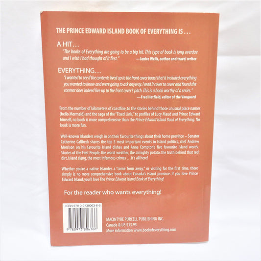 Prince Edward Island BOOK OF EVERYTHING, by Martha Walls (2007 1st Ed.)