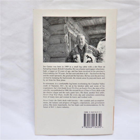 NEVER UNDER THE TABLE, by Joe Garner (1991 1st Ed.)