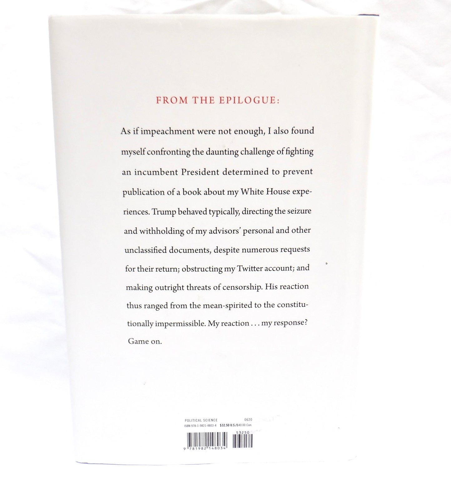 THE ROOM WHERE IT HAPPENED, A White House Memoir by John Bolton (2020 1st Ed.)