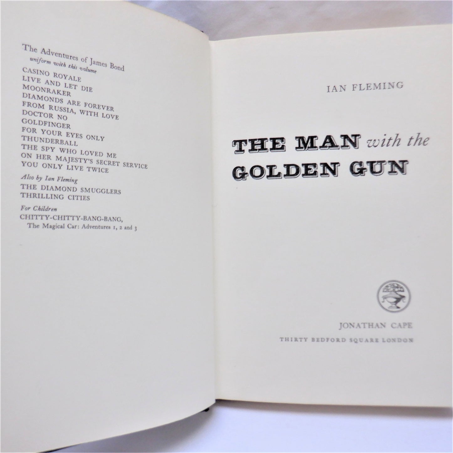 THE MAN WITH THE GOLDEN GUN, The Last James Bond Novel by Ian Fleming (1963 1st Ed.)
