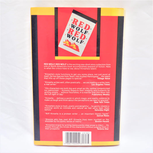 RED WOLF, RED WOLF, Short Stories by W.P. Kinsella (1987 1st Ed.)