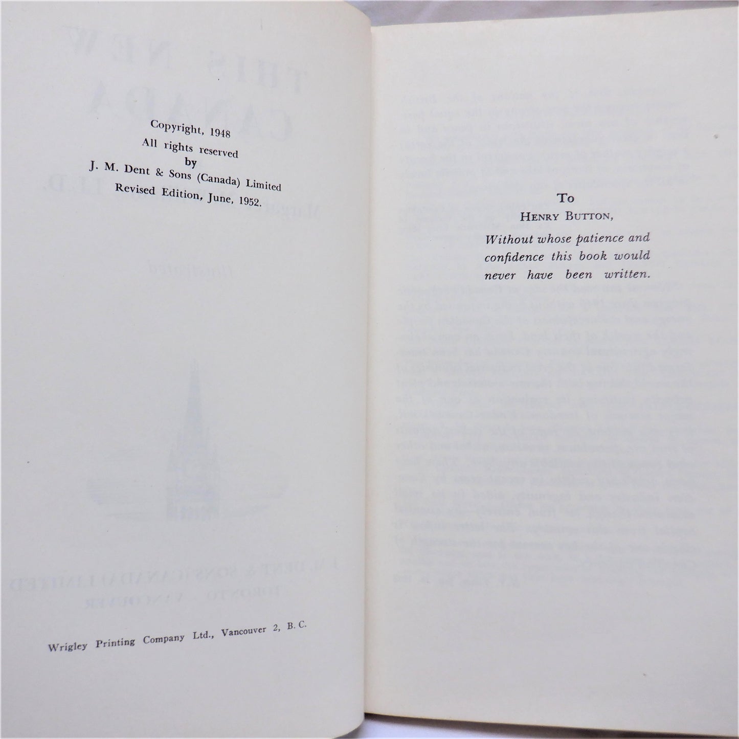 THIS NEW CANADA, by Margaret McWilliams, 1952