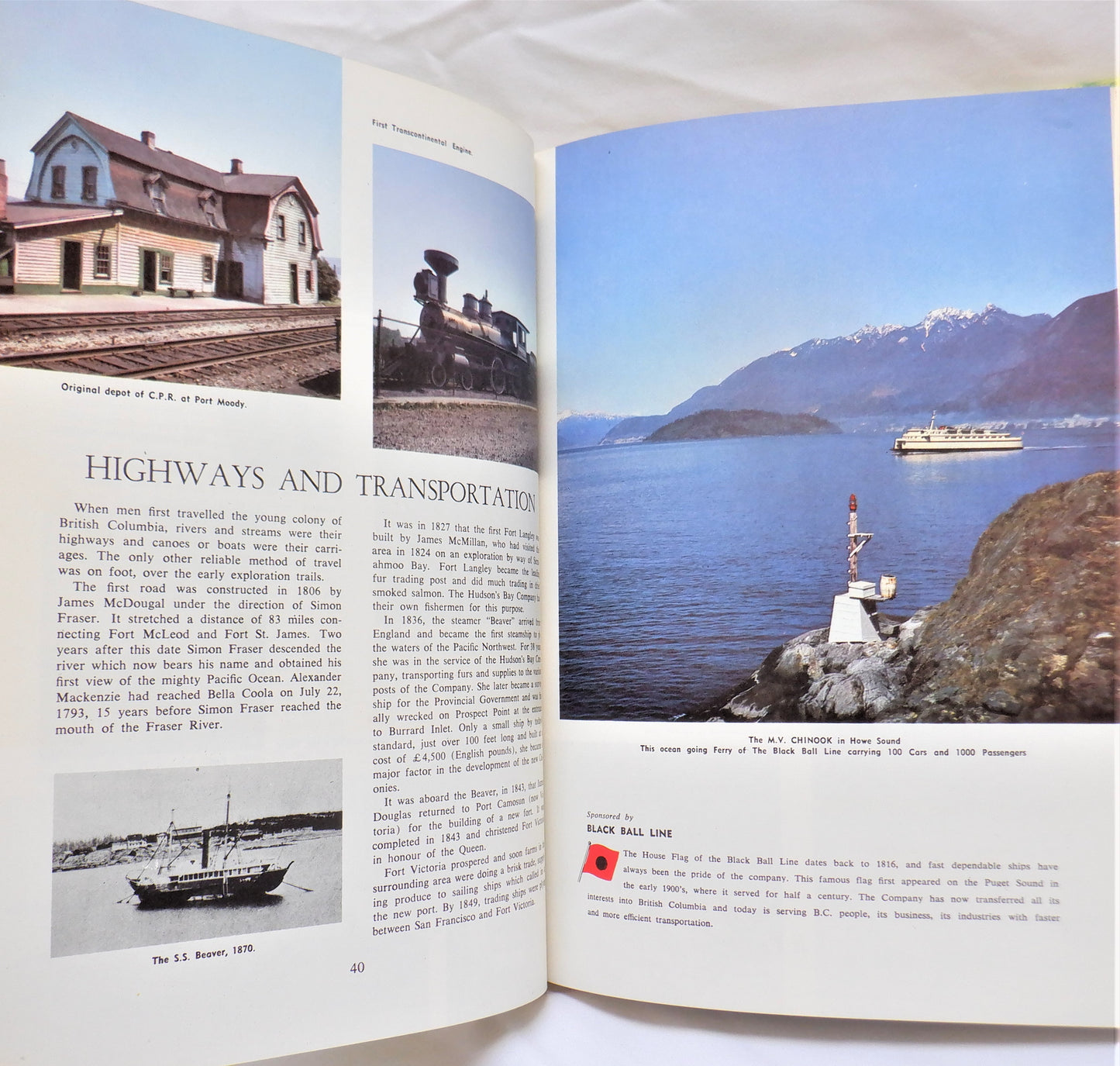 BRITISH COLUMBIA OFFICIAL CENTENNIAL RECORD 1858-1958, A Century To Celebrate (1957 1st Ed.)