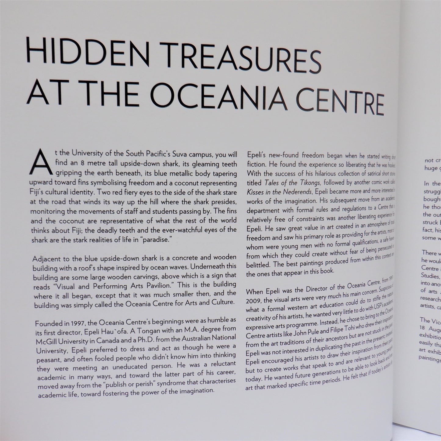 HIDDEN TREASURES, Contemporary Pacific Art from the Oceania Centre Collection (2012 1st Ed.)