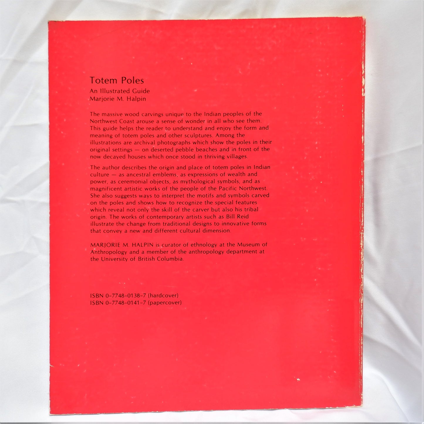 TOTEM POLES, AN ILLUSTRATED GUIDE by Marjorie M. Halpin (1981 1st Ed.)