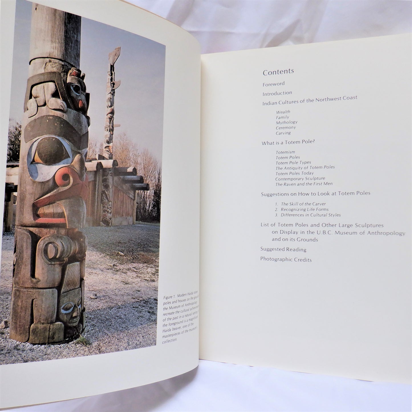 TOTEM POLES, AN ILLUSTRATED GUIDE by Marjorie M. Halpin (1981 1st Ed.)
