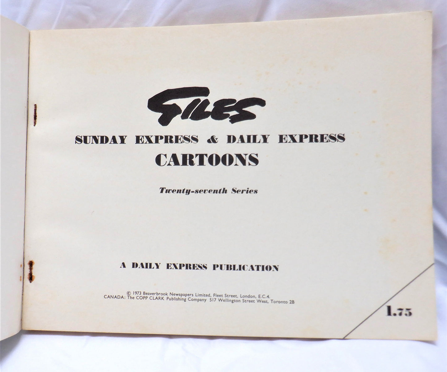 GILES, The Sunday and Daily Express Cartoons, 27th Series Collection by GILES (1973 1st Ed.)