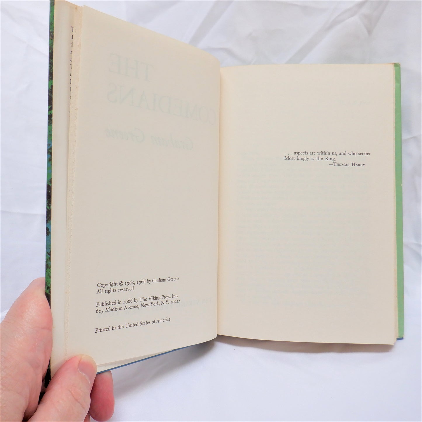 THE COMEDIANS, A Novel by Graham Greene, 1996