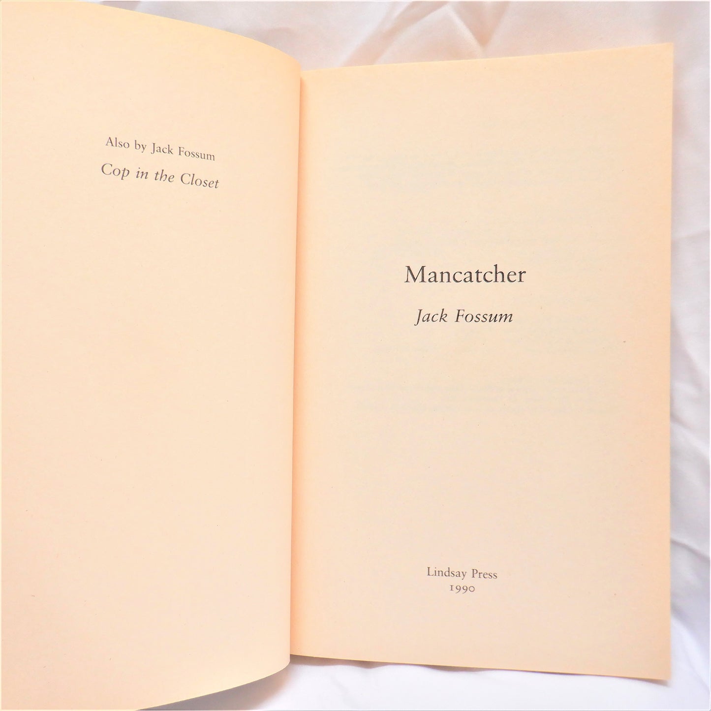MANCATCHER, An Immigrant's Story of Logging, Policing, and Pioneering in the Canadian West, by Jack Fossum (1st Ed. SIGNED)