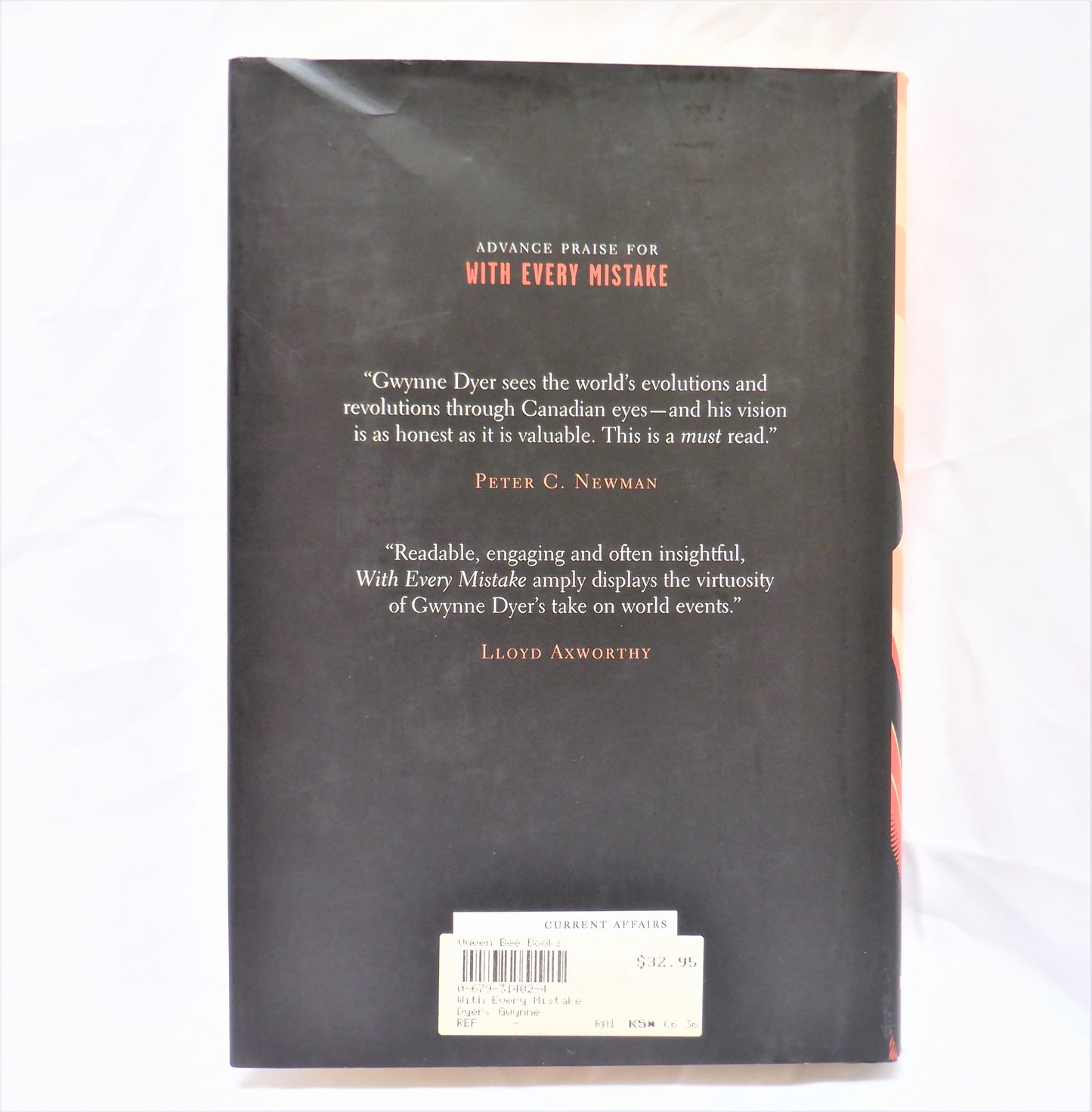 WITH EVERY MISTAKE, Essays by Gwynne Dyer (1st Ed. SIGNED)