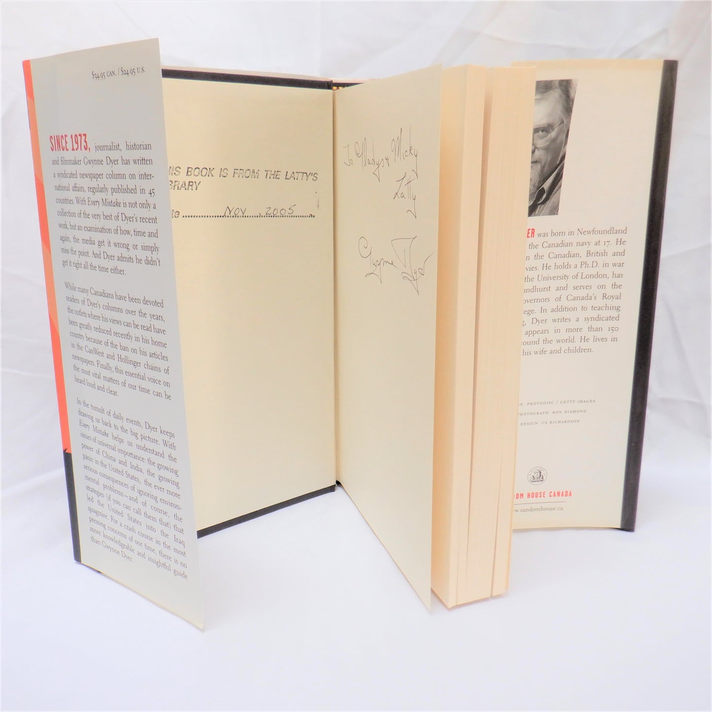 WITH EVERY MISTAKE, Essays by Gwynne Dyer (1st Ed. SIGNED)