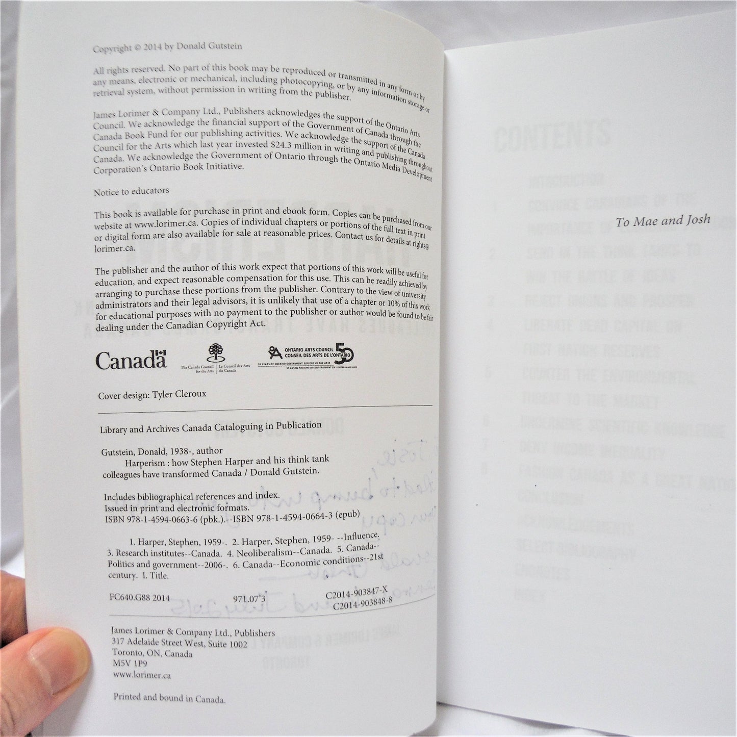 HARPERISM: How Stephen Harper and his Think Tank Colleagues have Transformed Canada, by Donald Gutstein (1st Ed. SIGNED)