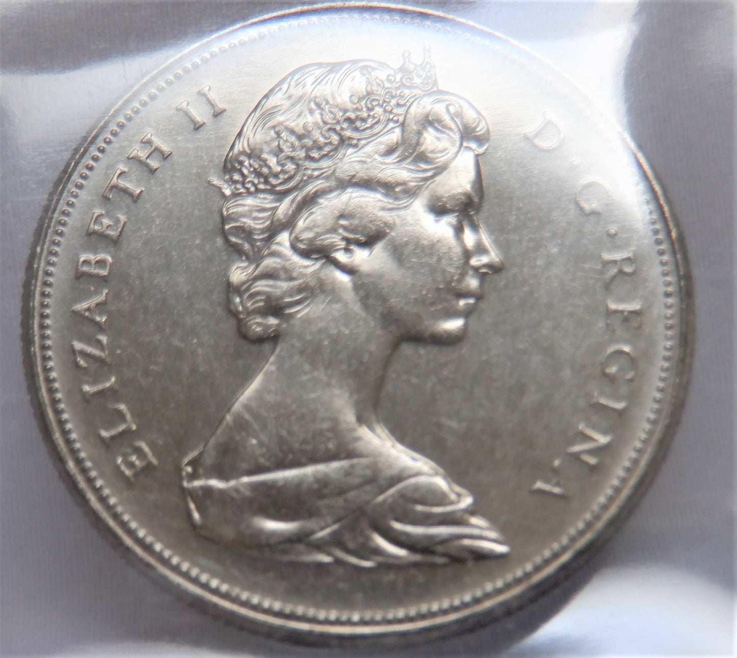 1970 Canadian $1 Coin, MS-64 Graded by ICCS, Celebrating Manitoba Centennial 1870-1970