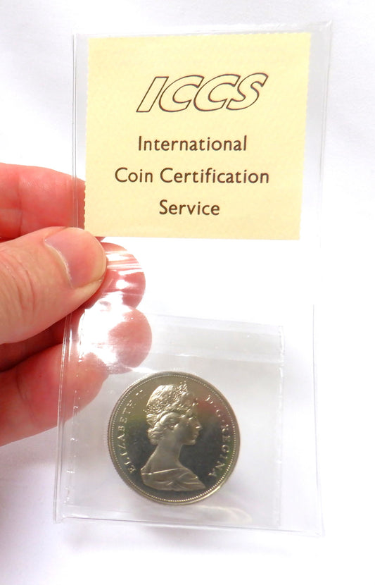 1968 Canadian $1 Coin, MS-64 Graded by ICCS: CANADA VOYAGEUR DOLLAR