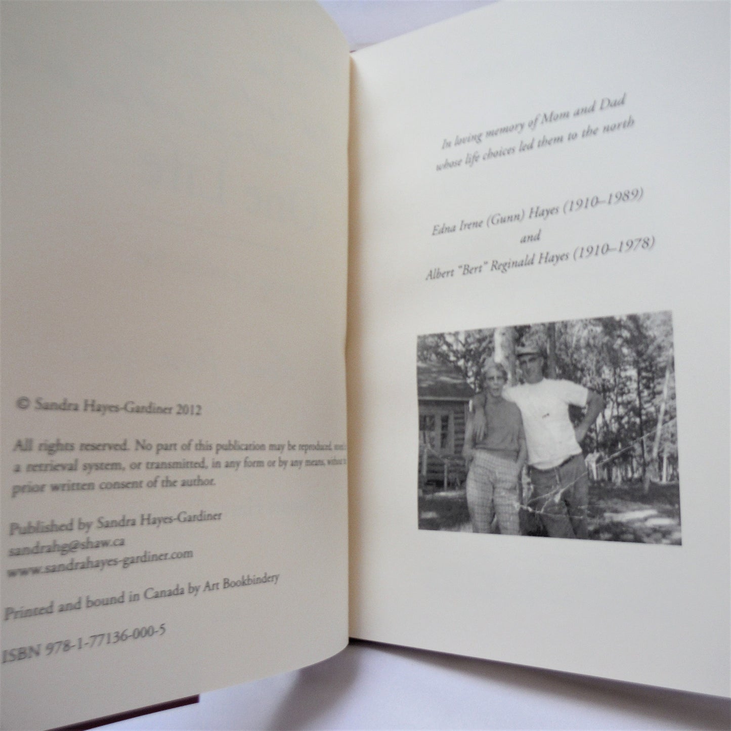 ONE LIFE, Growing Up In The Pas, by Sandra Hayes-Gardiner (1st Ed. SIGNED)